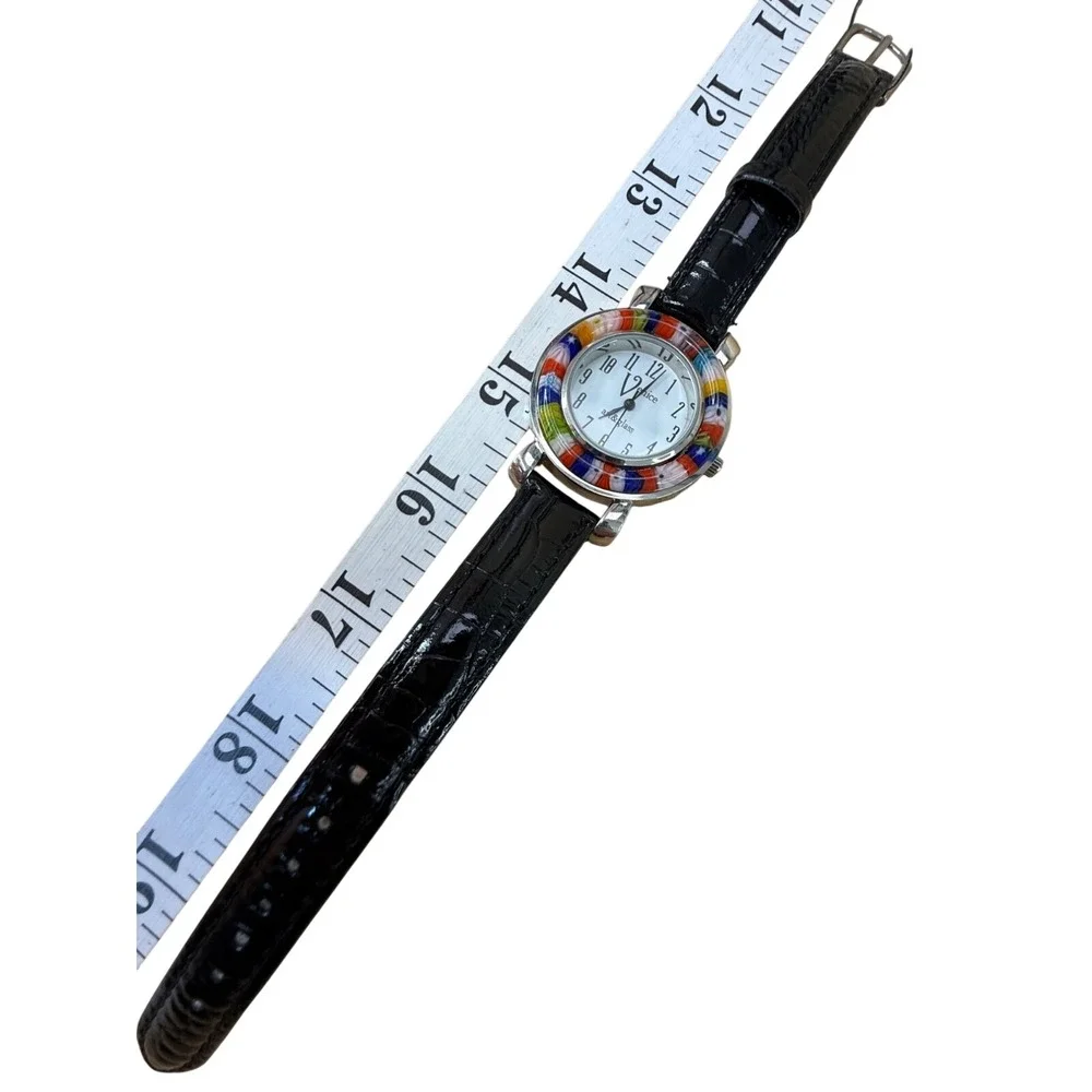 Venice Art &‎ Glass Watch Multicolor Millefiori Mosaic Italian Style Statement